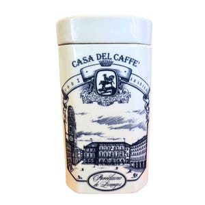 Vintage Large French LIMOGES Porcelain COFFEE JAR, circa 1990