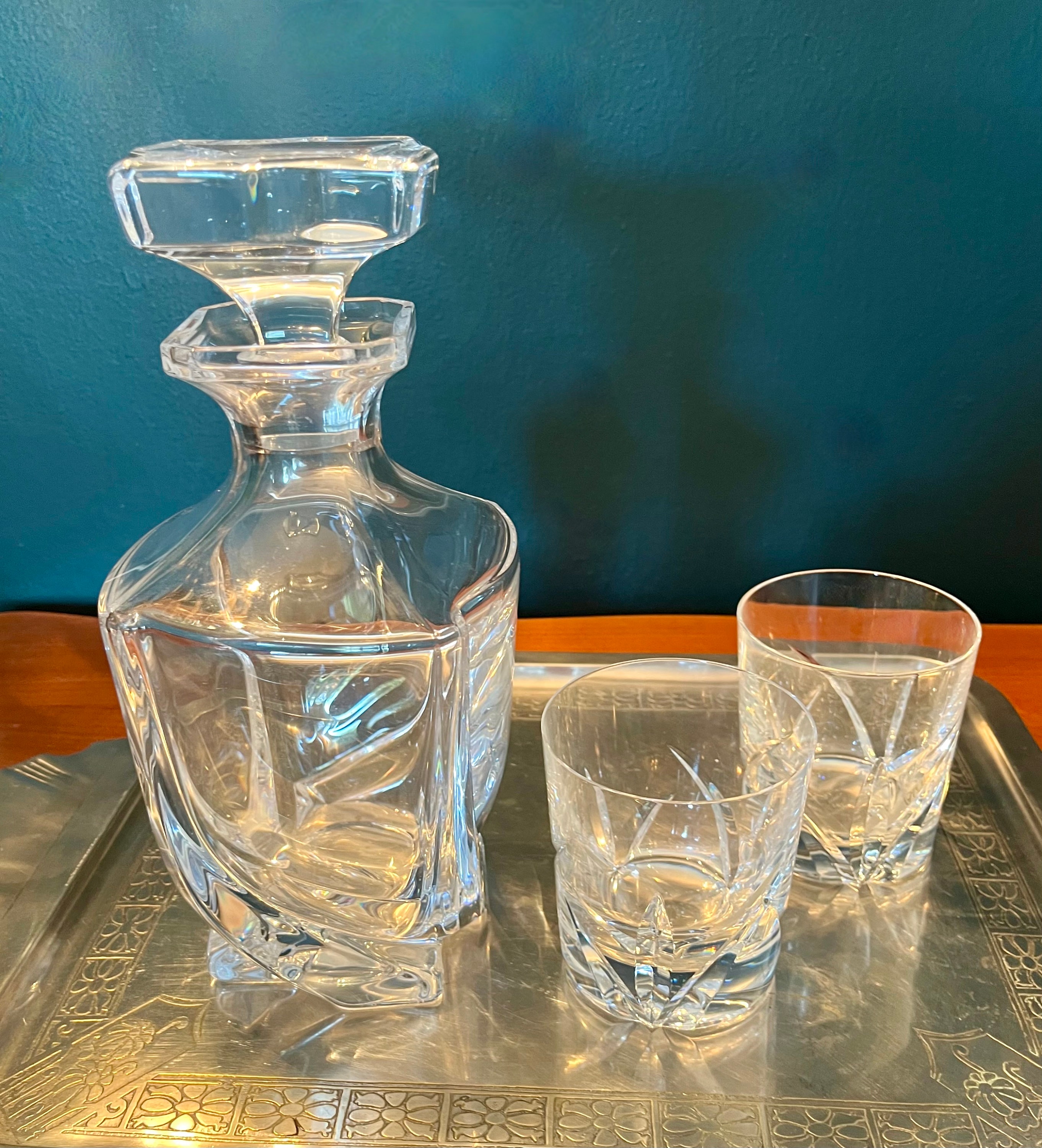 フランス製ヴィンテージクリスタル 3個セット CRISTAL De SEVRES Model