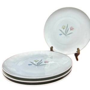 Vintage DINNER Set By BERNARDAUD LIMOGES France In &quot;Rêveries&quot; Pattern (4 pieces) for 4 people