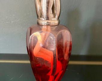 Lampada Berger vintage "Red Athena" / Lampada catalitica / Lampada da profumo, circa 1980