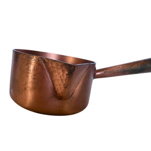 French Copper Saucepan with Riveted Handle, circa 1950