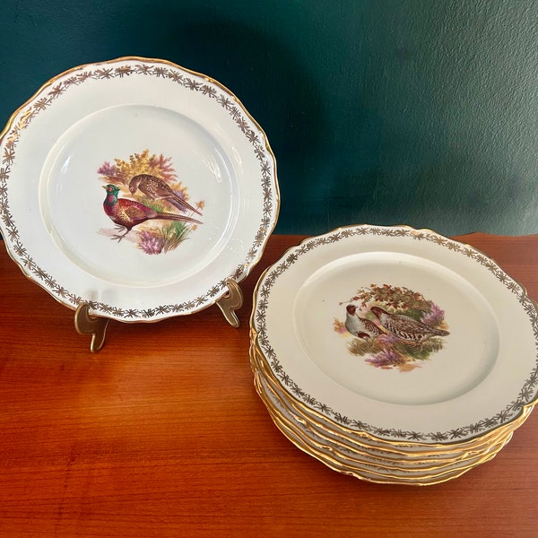 LIMOGES Wild Game / Hunting Service Set for 6, Circa 1930