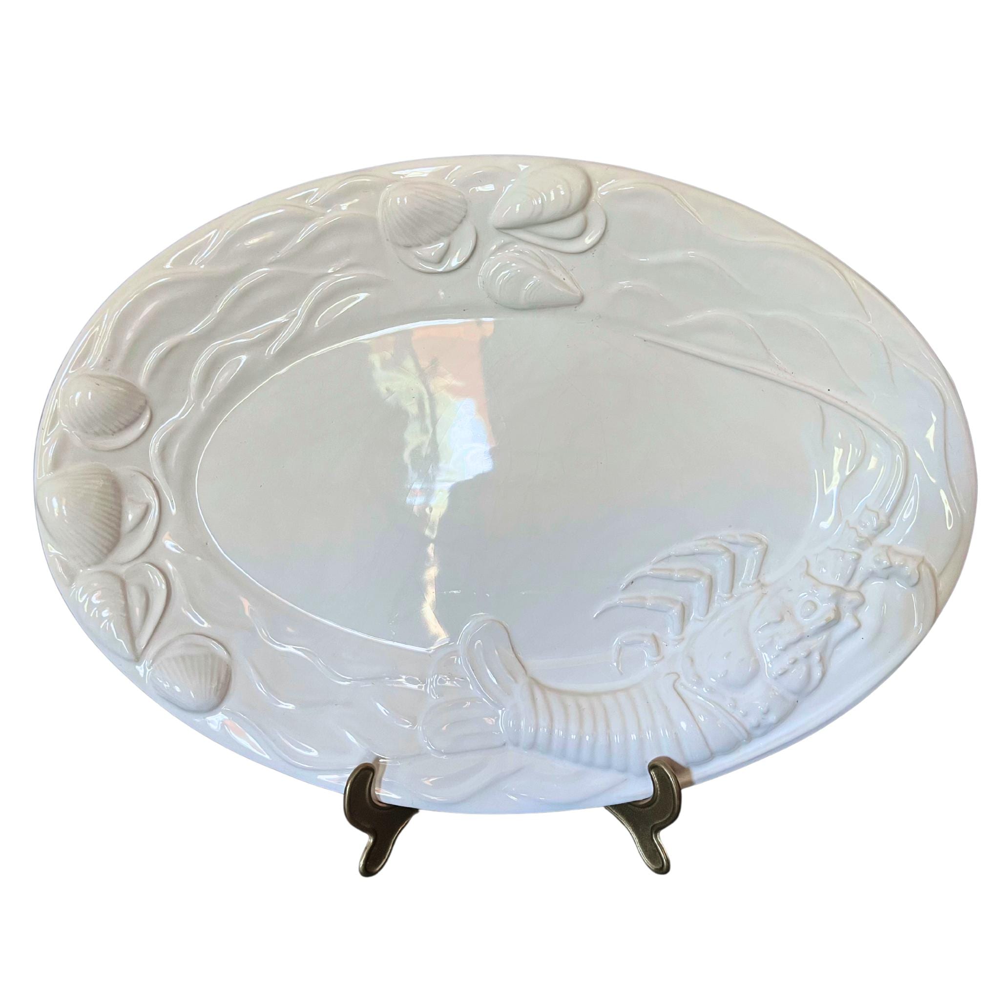 ポルトガルHANDPAINTED A.SANTOS PORTUGAL プレート Vintage A. Santos 172-50 Oval Turkey Platter Made Portugal. Hand