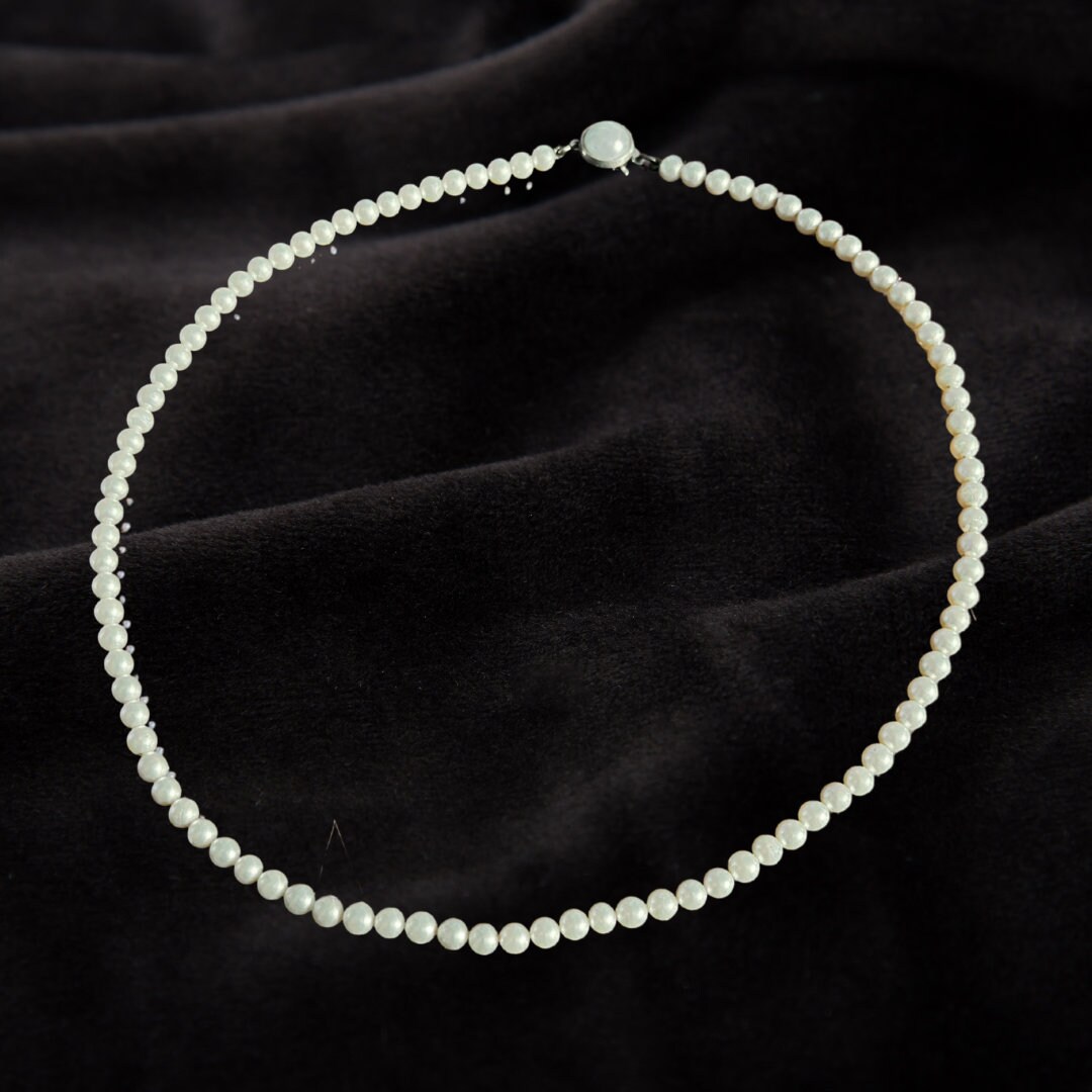 Antique Genuine Pearl Necklace / Vintage Natural Pearl Necklace