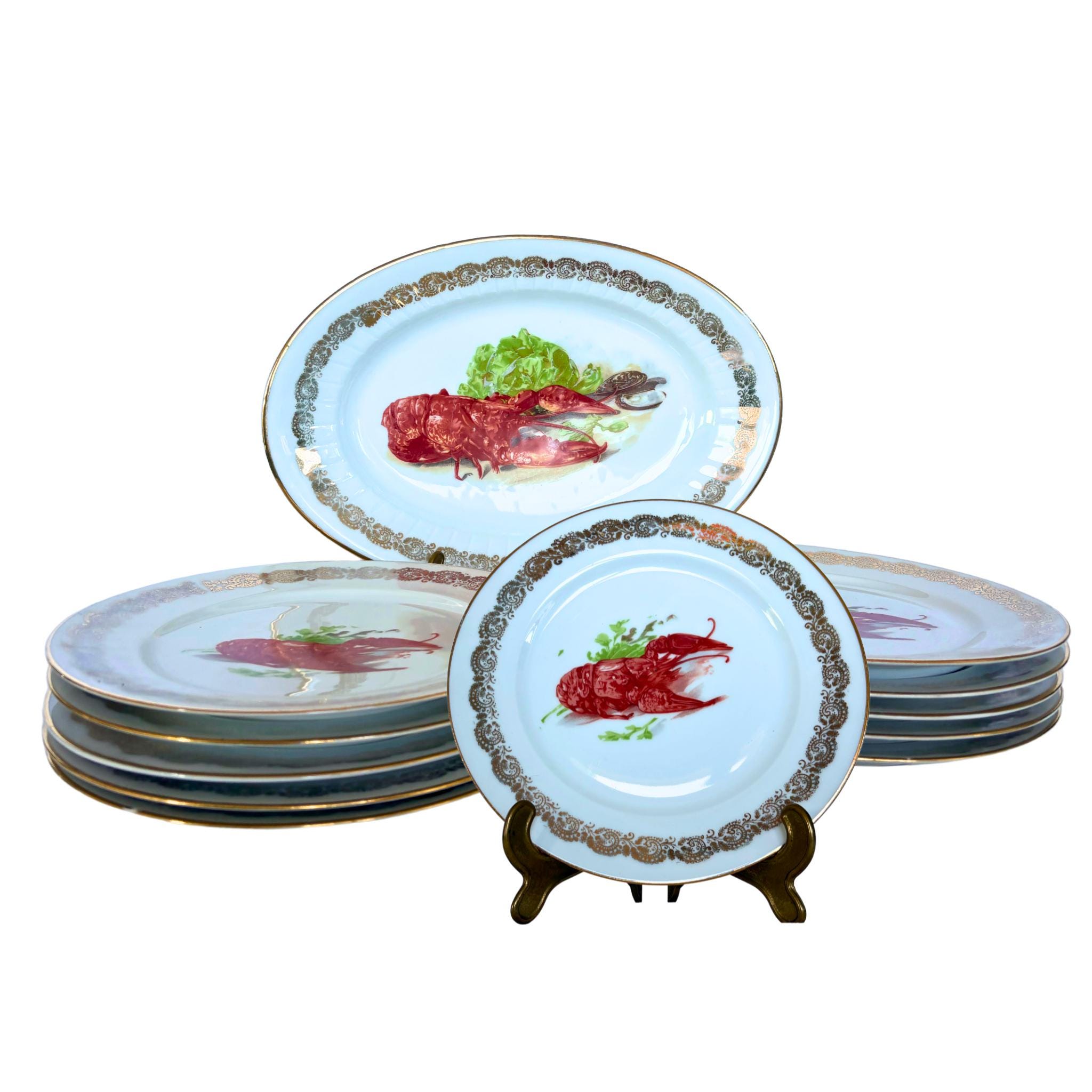 Lobster dishes set - Etsy 日本