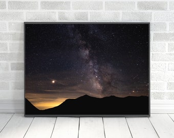 Milky Way Astrophotography - Landscape Photography - White Mountains New Hampshire - Wall Art - Photography Prints
