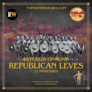 Republican Leves. Republic of Rome. 28 mm Miniatures Set of 12 Miniatures