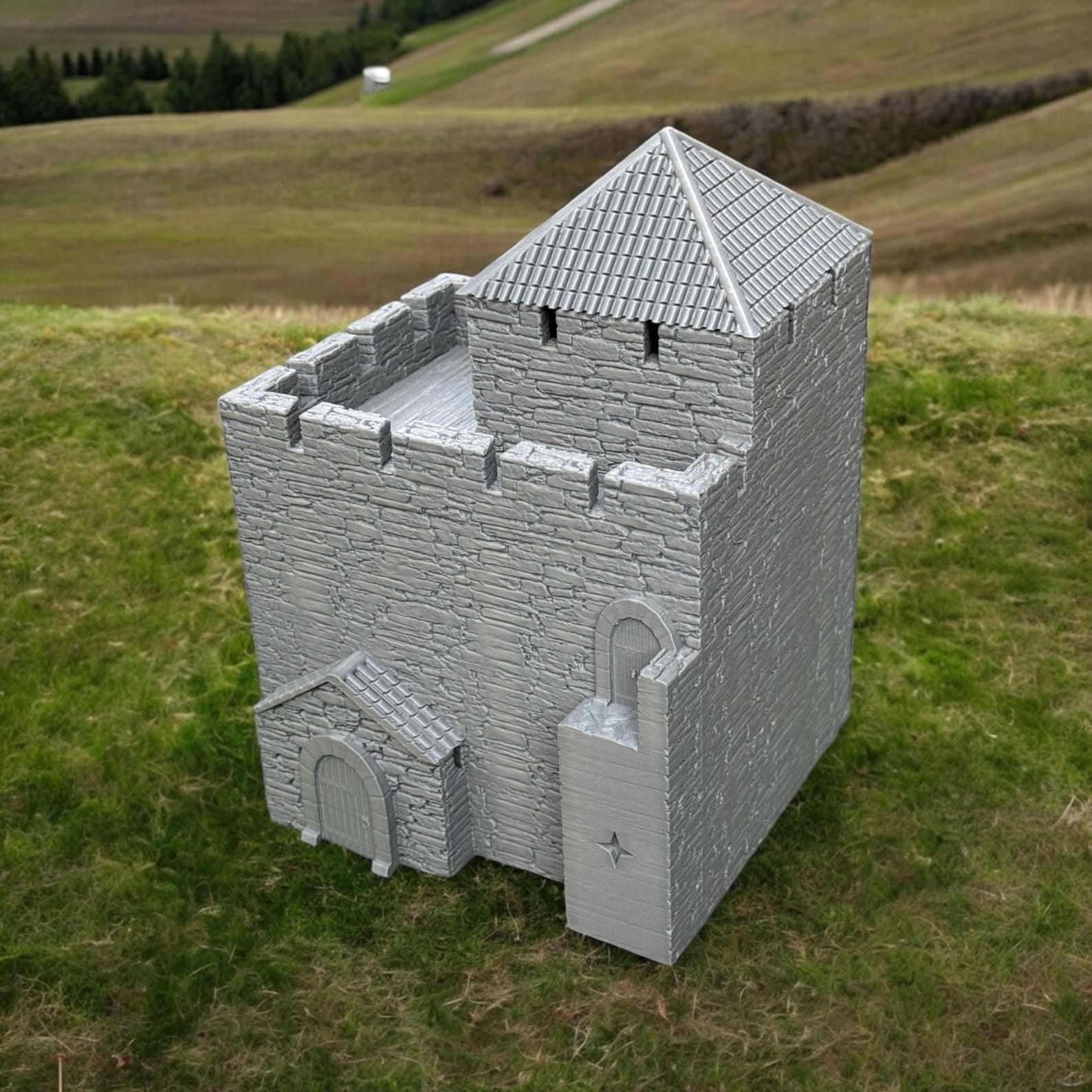 Medieval Large Castle Corner Tower - Modular Castle System | Castle ...