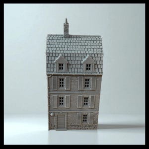 WW2 Battle of Normandy House #1 Modular Building - Bolt Action 1/56 (28mm) scale  28 mm Miniatures