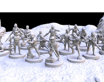 Specialist Clone Trooper Miniatures 1:48 Scale Wargame (Set of 20)