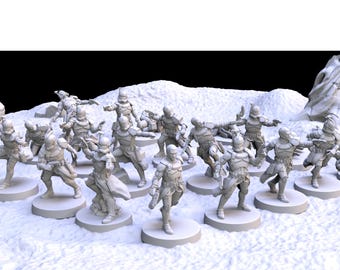 Officer Clone Trooper Miniatures 1:48 Scale Wargame (Set of 20)