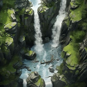 The Roaring Mists Battle Maps for TTRPG, D&D,5e,Roll20, Fantasy Grounds Uncharted Territories: high-resolution, digital battle maps #3