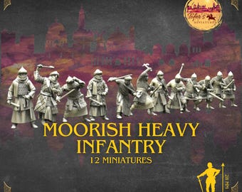 Moorish Heavy Infantry. 28 mm