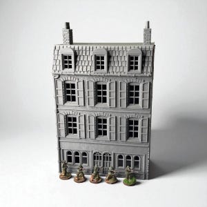 WW2 Battle of Normandy Hotel Modular Building - Bolt Action 1/56 (28mm) scale  28 mm Miniatures