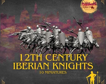中世スペイン徴兵槍兵セットB、11世紀騎士、歴史的1/72、28 mm、32 mm