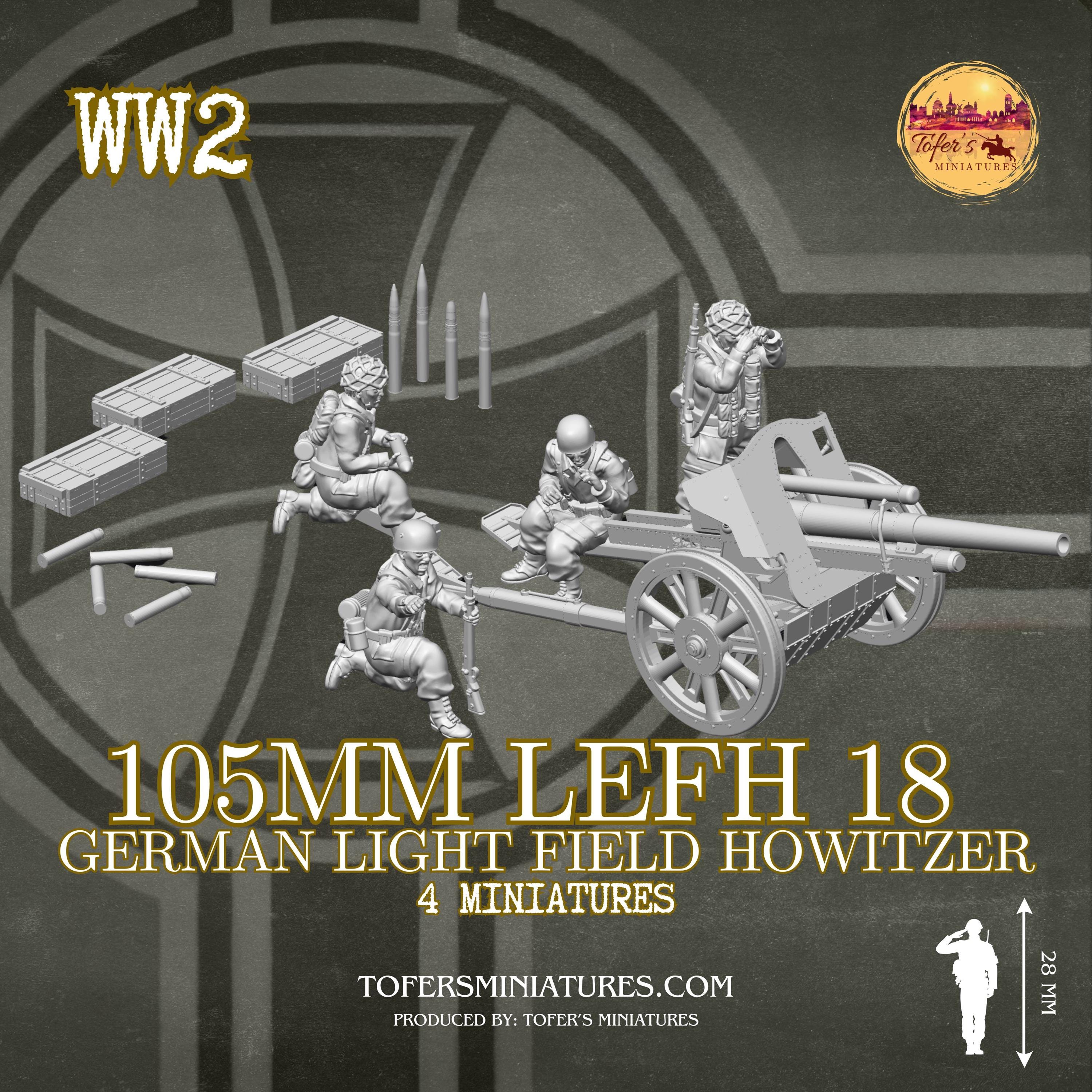 105mm Lefh 18 German Light Field Howitzer (german, WW2) - Bolt