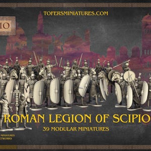 Roman Legion of Scipio. 28 mm Miniatures Set of 39 Miniatures