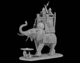 Carthaginian War Elephant (extended set). 28 mm Miniatures