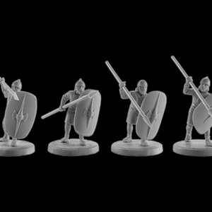 Set of 4 Carthage Carthaginian infantry. 28 mm Miniatures
