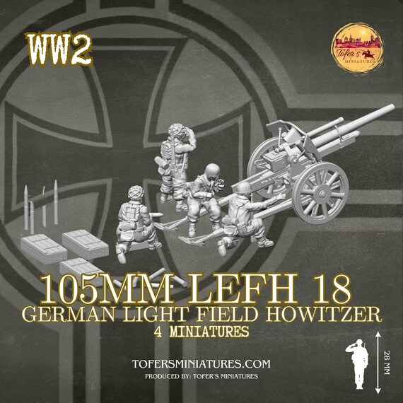 105mm Lefh 18 German Light Field Howitzer (german, WW2) - Bolt