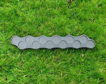 Skirmish / Bogenschützen Bewegungstablett. Uhrwerk Trays (12 Stück) für 25 mm runde Basen.