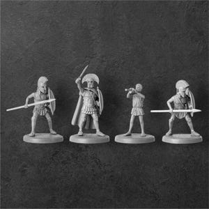 Greek Command. 28 mm Miniatures (Set of 4) by V&V Miniatures