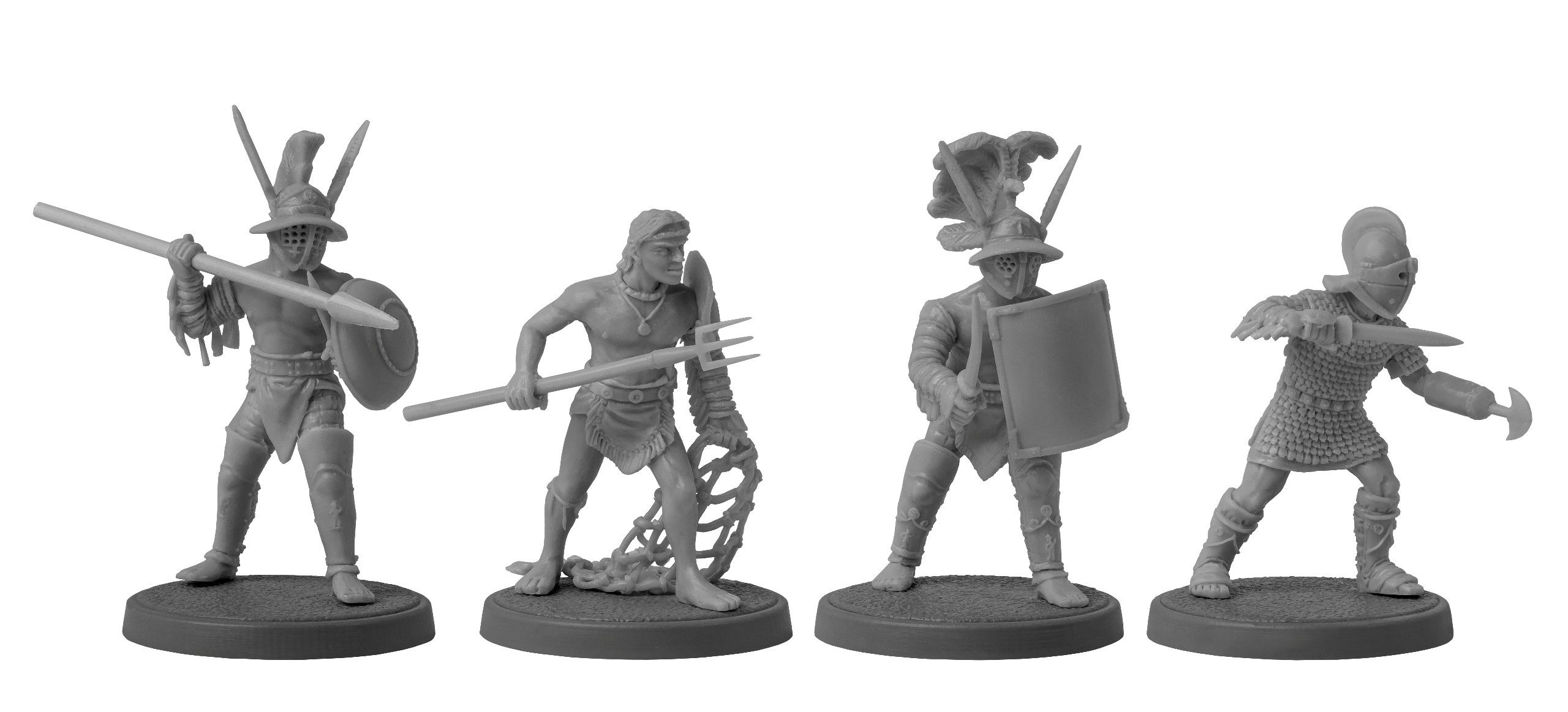 Set of 8 Gladiators. 28 Mm Miniatures. Designed and Produced by V&V ...