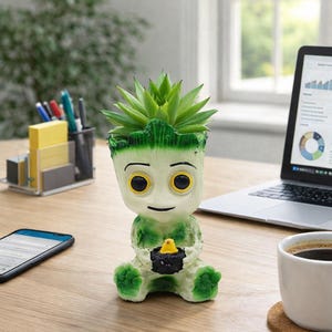 ベビー・グルート樹脂プランター | ガーディアンズ・オブ・ギャラクシー デスクデコレーション