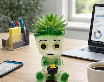 Maceta de resina de Baby Groot / Decoración de escritorio de Guardianes de la Galaxia