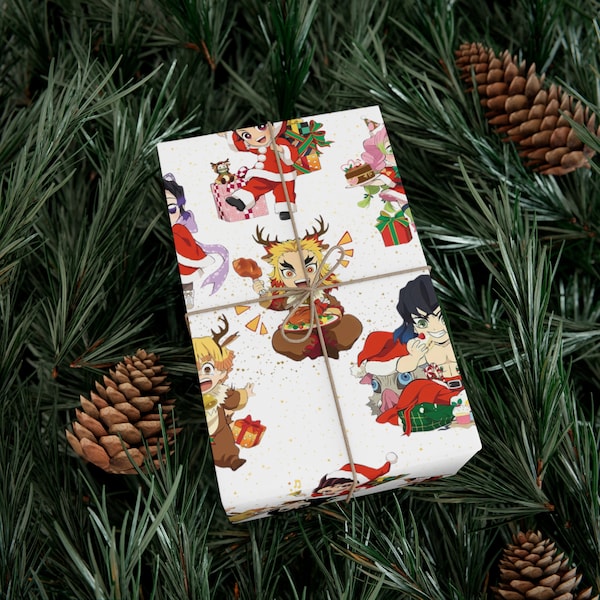 Christmas Wrapping Paper Colorful Etsy