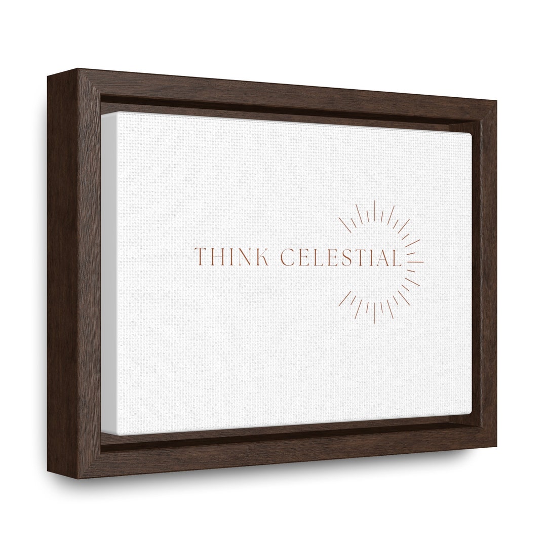 Think Celestial Fabric Canvas Frame Etsy