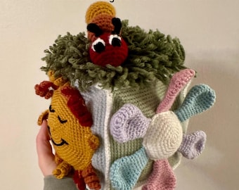 Little Friends Sensory Cube Crochet Pattern: Amigurumi Baby Toy (Digital Download)