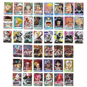 ULTIMATE One Piece Leader Collection Custom Proxies TEXTURED & Holo - English - OP01-OP08 (54 Cards Total)