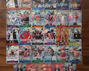 Custom One Piece TCG Proxy Cards | Textured Manga Trading Cards (Set of 29)