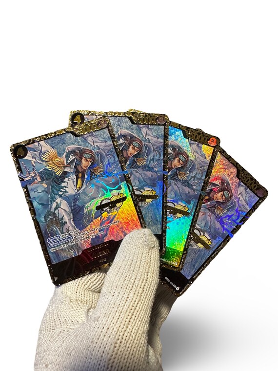 Playset of 4 Custom TEXTURED & HOLO One Piece TCG Kuzan