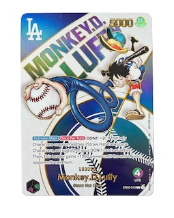 Luffy Dodgers Holographic TCG Card | One Piece Anime Proxy - Etsy