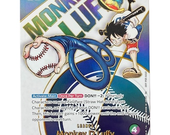 Monkey D Luffy EB02-010 Dodgers PR Art Leader Proxy One Piece - Etsy