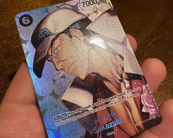 Set of 5 Handmade Textured & Holographic One Piece TCG SP Cards