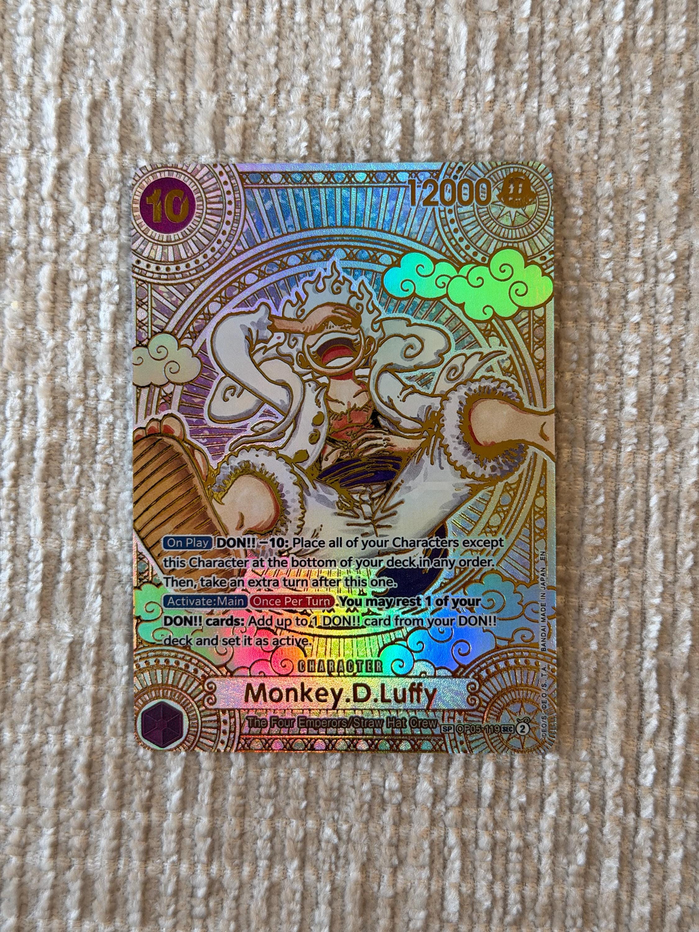 Luffy Gold Card - Etsy