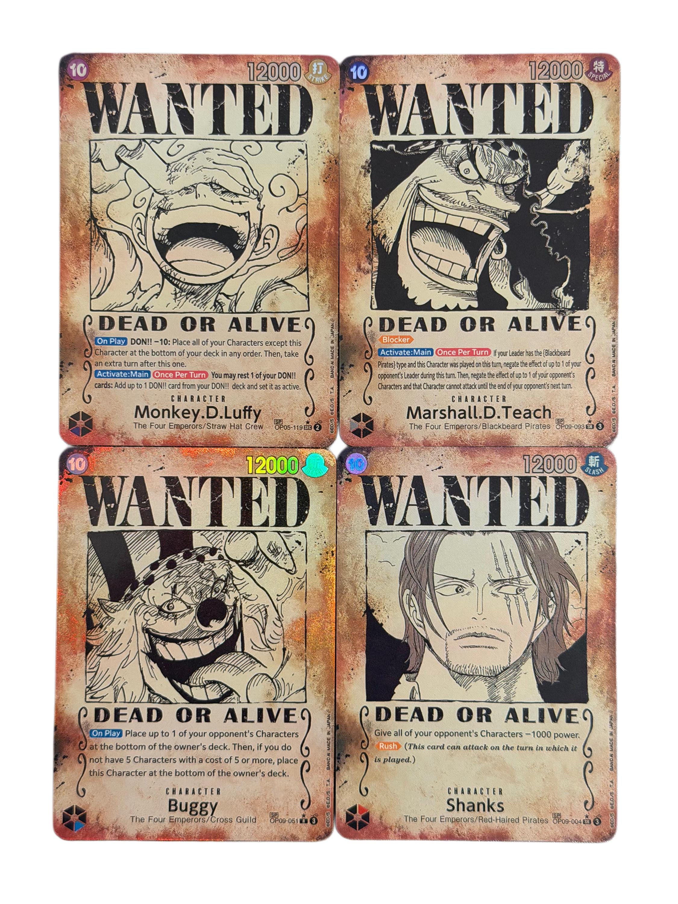 One Piece Wanted Cards - Etsy Canada