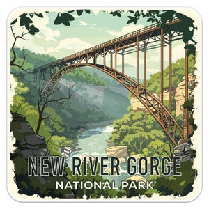New River Gorge Nationalpark Autoaufkleber