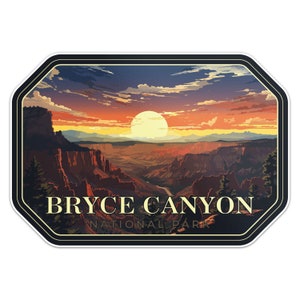 Bryce Canyon Nationalpark Aufkleber Vinyl Auto Stoßstange