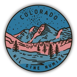 Colorado USA State Retro Vintage Vinyl Sticker Decal