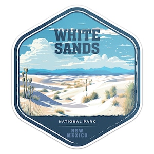 White Sands National Park Sticker Car Bumper Decal