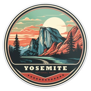 Yosemite National Park Sticker Car Bumper Decal