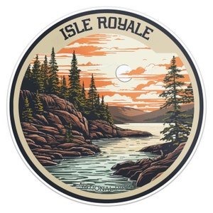 Isle Royale National Park Sticker Car Bumper Decal