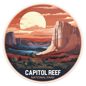 Capitol Reef National Park Sticker Car Bumper Decal