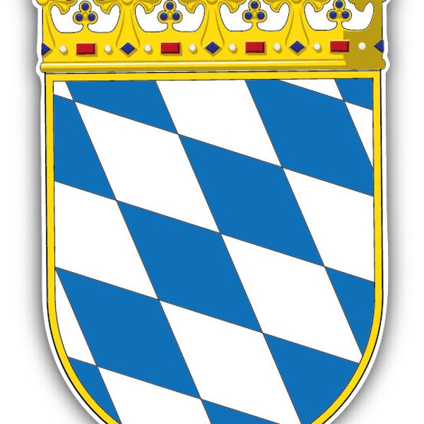 Bavaria State Coat Of Arms Germany Car Bumper Sticker Decal