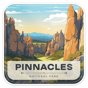 Autocollant de pare-chocs de voiture d'autocollant de parc national de Pinnacles