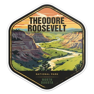 Theodore Roosevelt National Park Sticker Car Bumper Decal